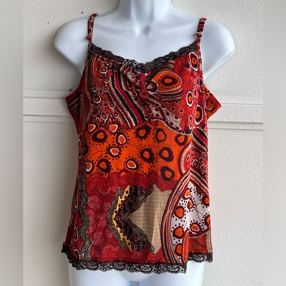 Vintage Vex Collection Cami Top Lace Trim Y2K Whimsigoth Fairycore US Size 6 - Picture 3 of 4